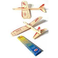 Using a balsa wood airplane students are able to time the plane's flight and determine the distance traveled in order to calculate the plane's speed. Jetfire Glider Classic Balsa Wood Plane Airplane Crafts Wood Plane Wood Airplane