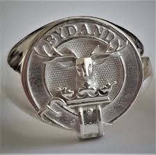 Gordon Clan Crest Signet Ring Sterling Silver