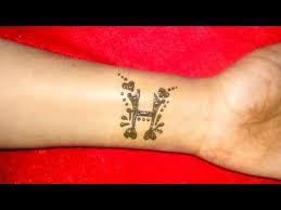 H Alphabet Henna Tattoo H Letter Mehndi Designs For Hand H Tattoo Youtube H Tattoo Mehndi Designs For Hands Alphabet Tattoo Designs