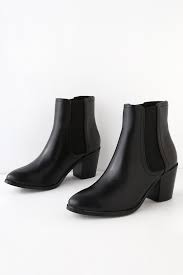 Cute Black Bootie Black Ankle Boot Vegan Leather Bootie Lulus