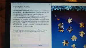Upon receiving the vip status you will get: Magic Jigsaw Puzzle App On Windows 10 Has Phishing Popup Microsoft Community