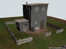 Farm House 3d Model Obj Max House 3d Model Farmhouse House