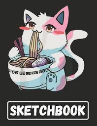 Illustration book of masami obari, the popular animator and mecha designer! Anime Sketchbook Kawaii Handbook Personalized Sketch Book To Sketching Drawing Or Coloring Gift Idea For Teen Artists To Learn Practice On Blank Paper Cool Cartoon Character Cover Design By