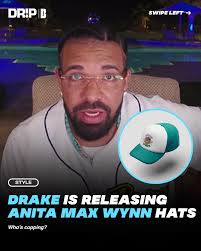 Drake's giving the people what they want ‼️💧 Anita Max Wynn hats releasing  January 22nd… who's copping ⁉️
