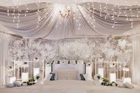 Dealova Place Ampang White Weddings Decorations Wedding Hall Decorations White Wedding Theme