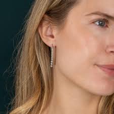 TENNIS DIAMOND DROP EARRING