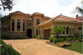 Along with large windows and exposed beams. Mediterranean House Plan 4 Bedroom 4 Bath 3732 Sq Ft