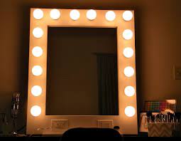 Light Up Vanity Mirror With Lights On It Is So Bright We May Have To Lower Bulb Wattage Bulb Mirror Mirror With Light Bulbs Lighted Wall Mirror