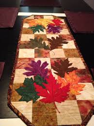 Fall Table Runner Applique Table Runner Fall Table Runner Patterns Fall Table Runners