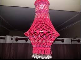 How To Make Macrame Jhumar Design 2 Easy Making Tutorial Youtube Macrame Toran Designs Macrame Design Macrame