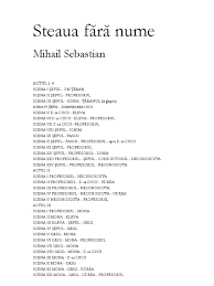 Maybe you would like to learn more about one of these? Steaua Fara Nume Mihail Sebastian