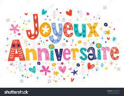 Joyeux Anniversaire Happy Birthday Wishes In French Joyeux Anniversaire Happy Birthday French Decorative Stock Vector Royalty Free 240100213 In 2020 Happy Birthday Fun Happy Birthday In French Birthday Wishes