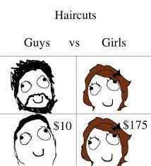 Haircuts Guys Vs Girls Guys Vs Girls Girl Memes Boys Vs Girls