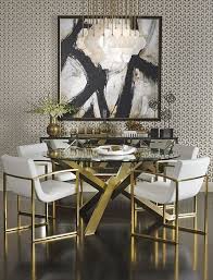 Luxury Gold And Black Furniture For Modern Interiors Gold Dining Room Dining Room Small Luxury Dining