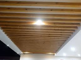 Wooden Rafter Ceiling For Entrance False Ceiling False Ceiling Design Ceiling Design Modern