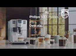 A coffee machine descaler helps remove deposits which accumulate in the machine through time. How To Descale Philips 5000 Series Espresso Machine Ep536x Youtube