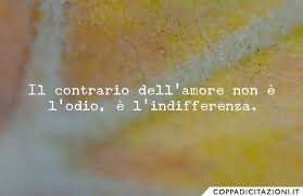 Il Contrario Dell Amore Non E L Odio E L Indifferenza Amore Citazioni Preferite Citazioni Motivazionali
