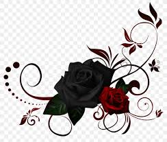 The abstract stylish floral covering artwork was created by raphaela wilson and illustrates a watercolor rose pattern with an optional shadow ombre fade atop the flowers. Black Rose Flower Clip Art Png 1024x870px Rose Art Black Black Rose Cut Flowers Download Free