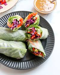 Spring Rolls with Peanut Sauce