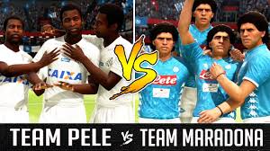 (מסי מראדונה פלה רונאלדו ועוד!!!) Team Pele Vs Team Maradona Fifa 19 Experiment Youtube