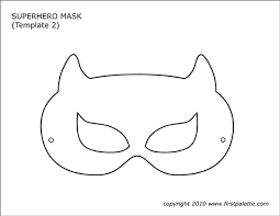 Superhero bins {tutorial and printable}. Superhero Mask Templates Free Printable Templates Coloring Pages Firstpalette Com