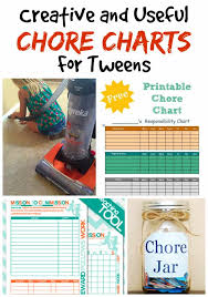 27 creative and useful chore charts for tweens