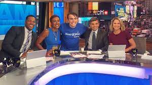 Get the latest abc news delivered to your inbox every morning and afternoon. Teen With Cancer Granted Wish To Visit Good Morning America In Times Square Abc News