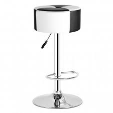 The black and white checkered marble floor pattern Checkered Retro Bar Stool Seating Stools