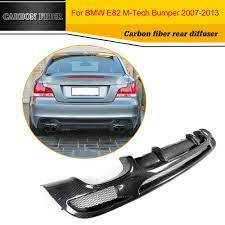 1 Series E82 Carbon Fiber Racing Rear Diffuser Lip Spoiler For Bmw E82 128i 135i M Sport Coupe 2 Door 2008 2011 Bmw Sports Coupe Carbon Fiber