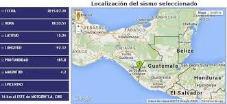 De acuerdo con el insivumeh, el epicentro del sismo se registró en la costa sur, en mazatenango, retalhuleu y escuintla. Conred Ø¹Ù„Ù‰ ØªÙˆÙŠØªØ± Sismo Hoy A Las 17 33 Horas De Guatemala Magnitud 4 2 En La Escala De Richter Y Epicentro En Territorio Mexicano Http T Co Vbzq8hflsg