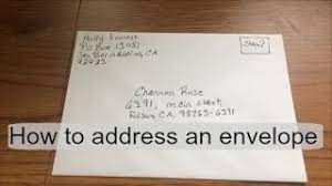 The name and address go on the bottom left corner of the front of the envelope or parcel. How To Address Fill Out An Envelope Youtube