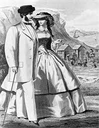 Better clothing was a sign of good breeding, taste, and sense. 1850s In Western Fashion Wikipedia