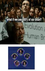 As should be evident by now, using 100% of our brain isn't some hypothetical, all of our brain is already being used. What If We Use 100 Of Our Brain Swgalaxyofmemes