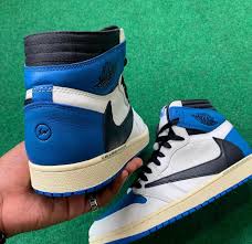 Look for the travis scott x air jordan 1 low og sp dark mocha to release on july 19th at select jordan brand retailers and nike.com. Travis Scott Fragment Air Jordan 1 High Military Blue Release Date Info Sneakerfiles
