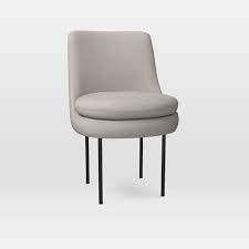 Modern Curved Upholstered Dining Chair Leather Dining Chairs White Leather Chair Dining Chairs