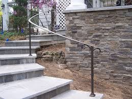 Exterior Curved Wrought Iron Handrails Railings Outdoor Wrought Iron Stair Railing Outdoor Handrail