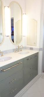 custom built in double sink vanity