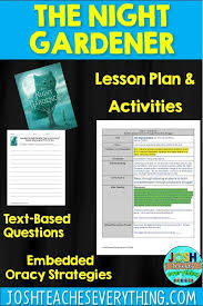 The Night Gardener By The Fan Brothers Lesson Plan And Activities Interactive Read Aloud Lessons Interactive Read Aloud Mentor Texts