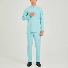 Trend baju melayu slim fit. Polo Baju Melayu Cekak Musang Slim Fit Polo Haus Malaysia