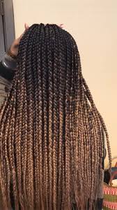 Black Box Braids With Color In The Front Ombre Box Braids Ombreboxbraids Boxbraids 1b 30 27 Hair Styles Box Braids Styling Box Braids Hairstyles