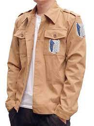 Attack on titan scouting legion leather jacket. Scout Regiment Male And Female Attack On Titan Jacket Hjacket