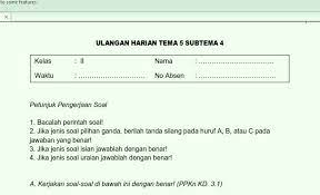 Sebagian soal yang dibahas di video ini : Soal Ulangan Harian K 13 Kelas 2 Tema 5 Subtema 4 Sekolahdasar Net