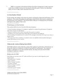 Lead Analyst Performance Appraisal