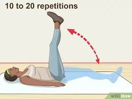 Lay flat on back with arms by side, one leg straight on the mat with the foot flexed and the other leg straight up to lie facedown on the floor with your feet together and hands overhead. 3 Ways To Do Static Leg Lifts Wikihow Fitness