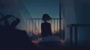 2560x1440 Alone Girl Artwork Hd Artist 4k Wallpapers Images Backgrounds Pemandangan Anime Wallpaper Pc Pemandangan Khayalan