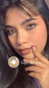 Sage Brown ✨ love it!!, By @gleglow , Code: skarle10, #makeup #lenses  #gleglow #gleglowcontacts