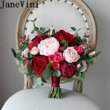 Red peony and ranunculus bouquet bridal bouquet wedding | etsy. Janevini European Style Red Bridal Bouquet Flowers Pink Rose Burgundy Peony Wedding Bouquet Bride Bouquets Vintage Brooch Bukiet Wedding Bouquets Aliexpress