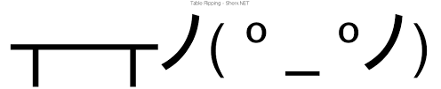 Table Flipping Text Emoticon Free Text And Ascii Emoticons