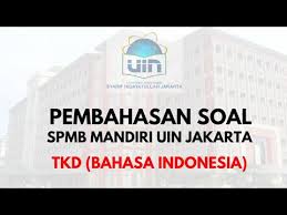 Maybe you would like to learn more about one of these? Pembahasan Soal Spmb Mandiri Uin Jakarta Tes Kemampuan Dasar Bahasa Indonesia Youtube