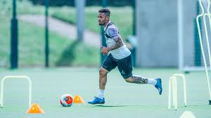 ɡabɾiˈɛw ʒeˈzus), is a brazilian professional footballer who plays as a forward for premier league. Gabriel Jesus Manchester City Return Training Man City Core